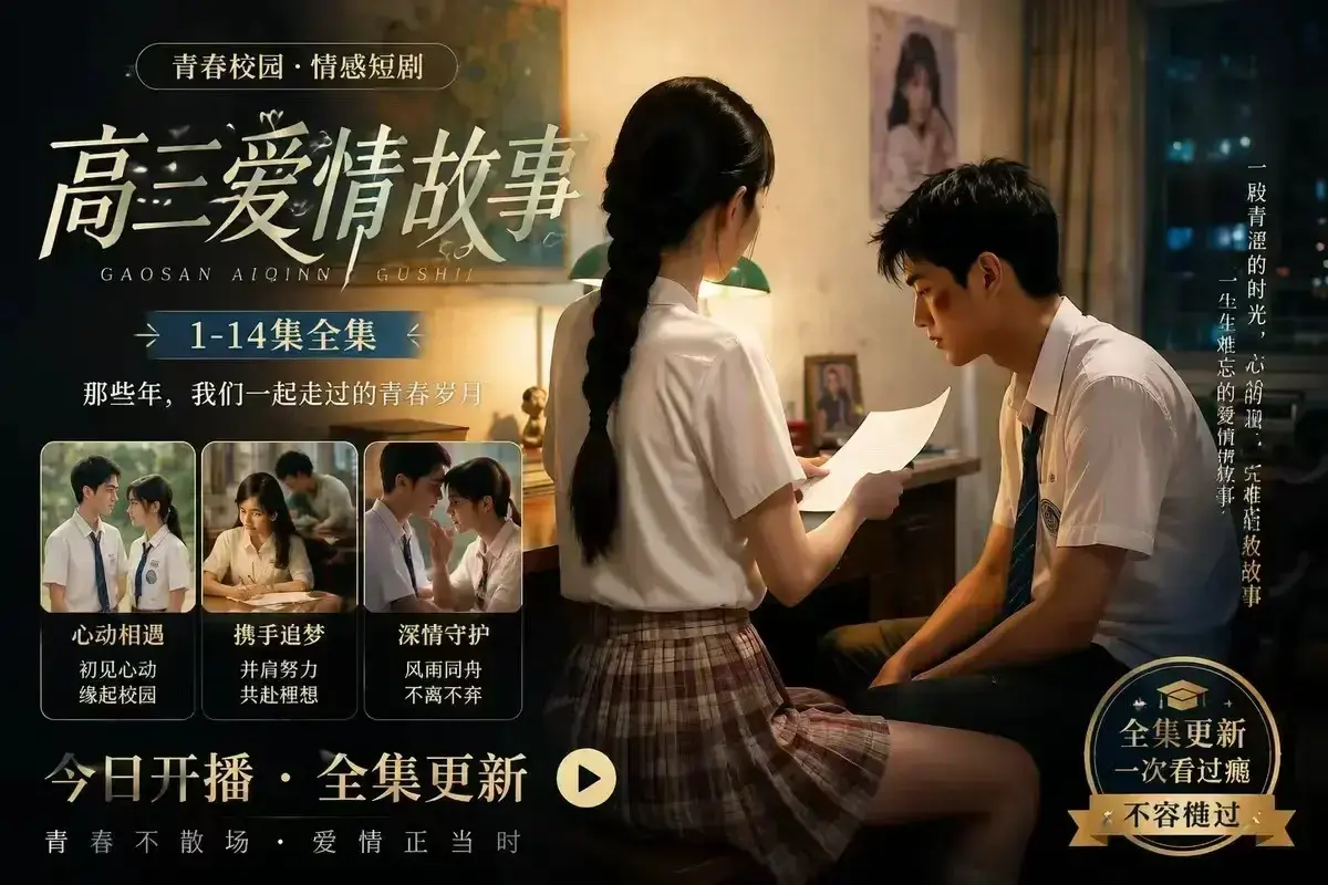 AI校园短剧《B中爱情故事》未删减完整版 - 4KHDR画质高清观看 - 百度网盘在线秒存 - 误会篇剧情戳心