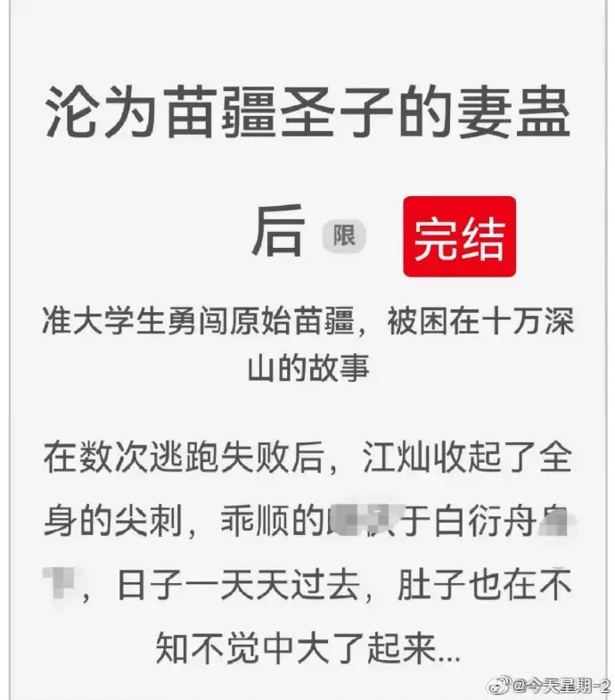《沦为苗疆圣子的妻蛊后》完结版免费阅读-全文txt下载-狐狸雨小说在线看