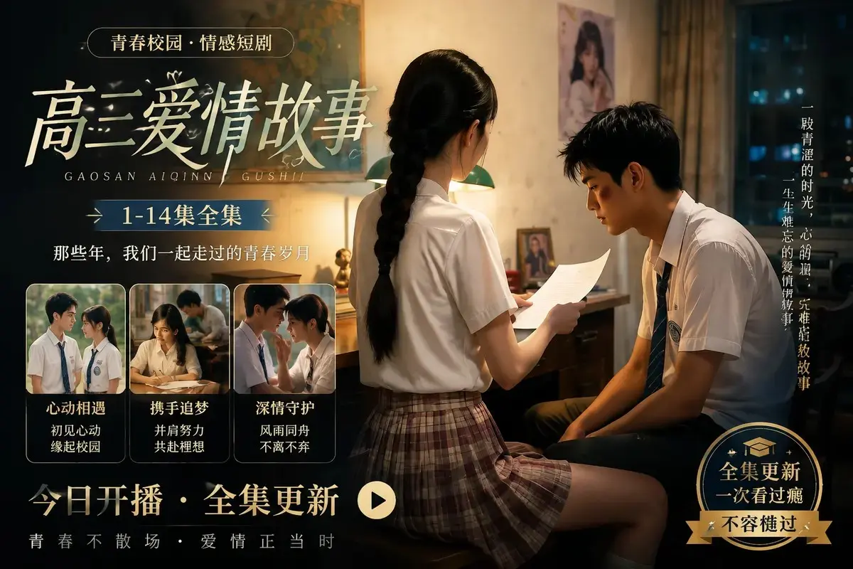 《高三爱情故事》AI短剧高清未删减全集在线观看-黄果魔改系列蓝光修复中字版-百度阿里云盘资源直链-全程高能无尿点免费播放